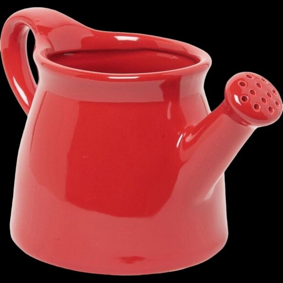 Rae Dunn Ceramic Merry Christmas Wall Clock Watering Can Tea Light Canister  New - Picture 3 of 10